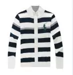 ralph lauren hommes chandail manche longue fashion pas cher blanc bleu